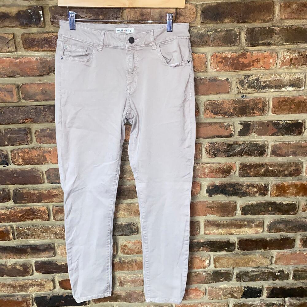 Warp + Wept SFO Skinny Sphinx Luxsculpt Taupe Denim Jeans Women's Size 28